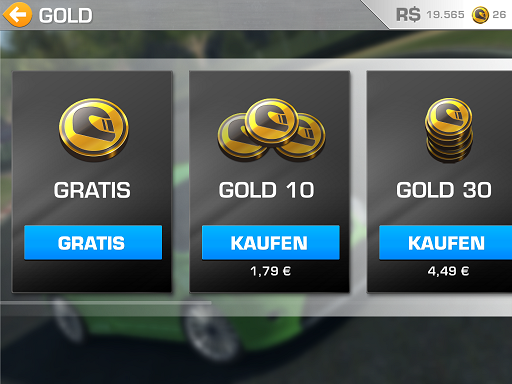 Gratis Gold bei Real Racing 3